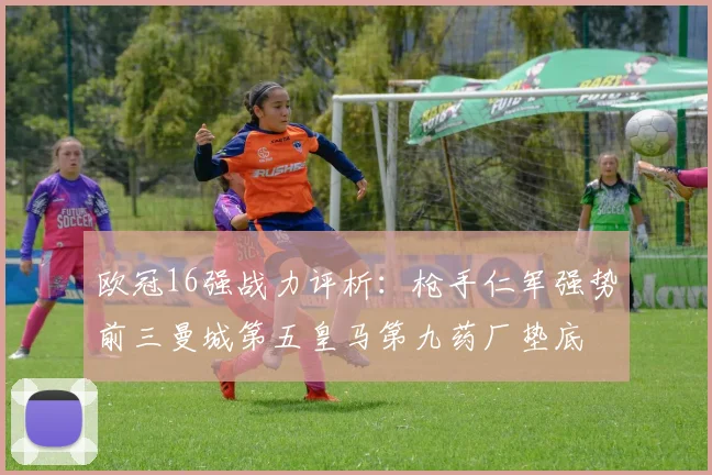 欧冠16强战力评析：枪手仁军强势前三曼城第五皇马第九药厂垫底